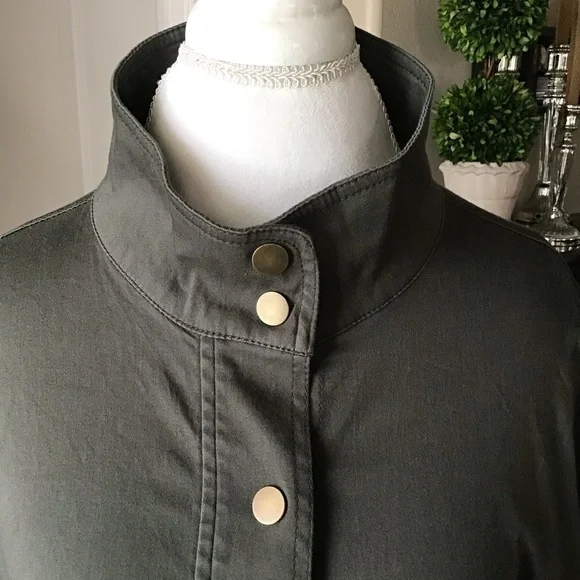 NEW Car Coat Jacket XL Fatigue Green Stretch Elastic Sleeves Supplies Union Bay - Picture 11 of 16